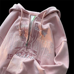 Loose hoodie long sleeve Punk Hoodie top female