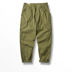 Men's Mountain Speed Dry Elastic Loose Taper Pants for Spring and Summer
