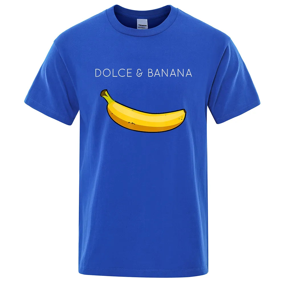 Men's Doice Banana Print Tops Casual