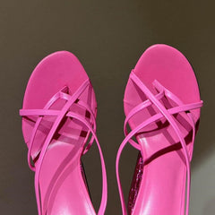 Metal Tooth Heeled Mules