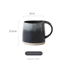 Japanese Style Coarse Pottery Retro National Trend Mug Latte Cup Coffee