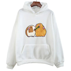Cozy and Cute: Guinea Pig Printing Hoodie for Animal Lovers