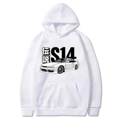 Initial D JDM Hoodie Vintage Drift Japanese Cars S14