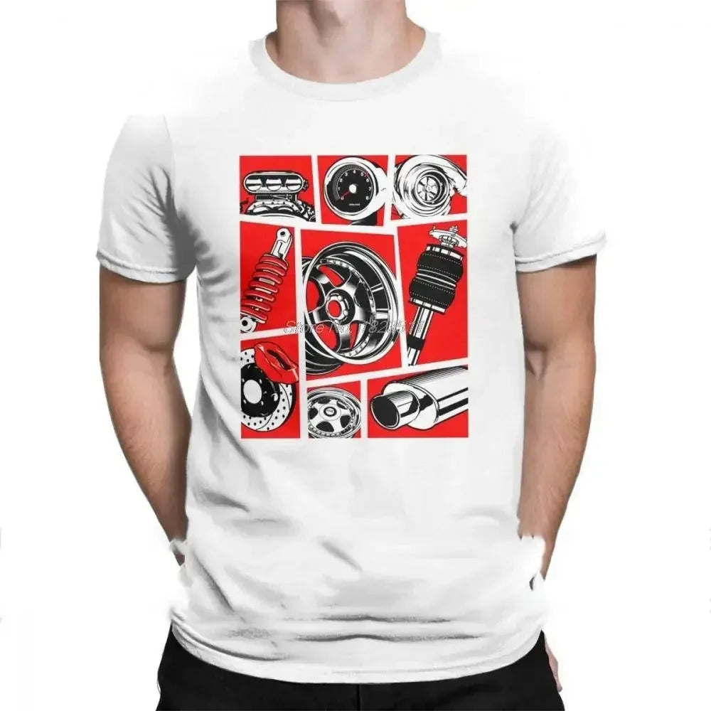 2024 Summer Car Culture Funny T-Shirt for Men