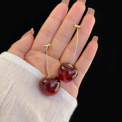 Cherry Drop Earrings