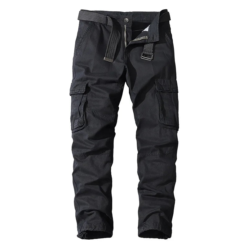Cargo Pants Men Jogging Casual Pants Cotton Full Length Military Streetwear