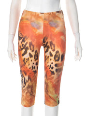 Leopard Print Crop Pants