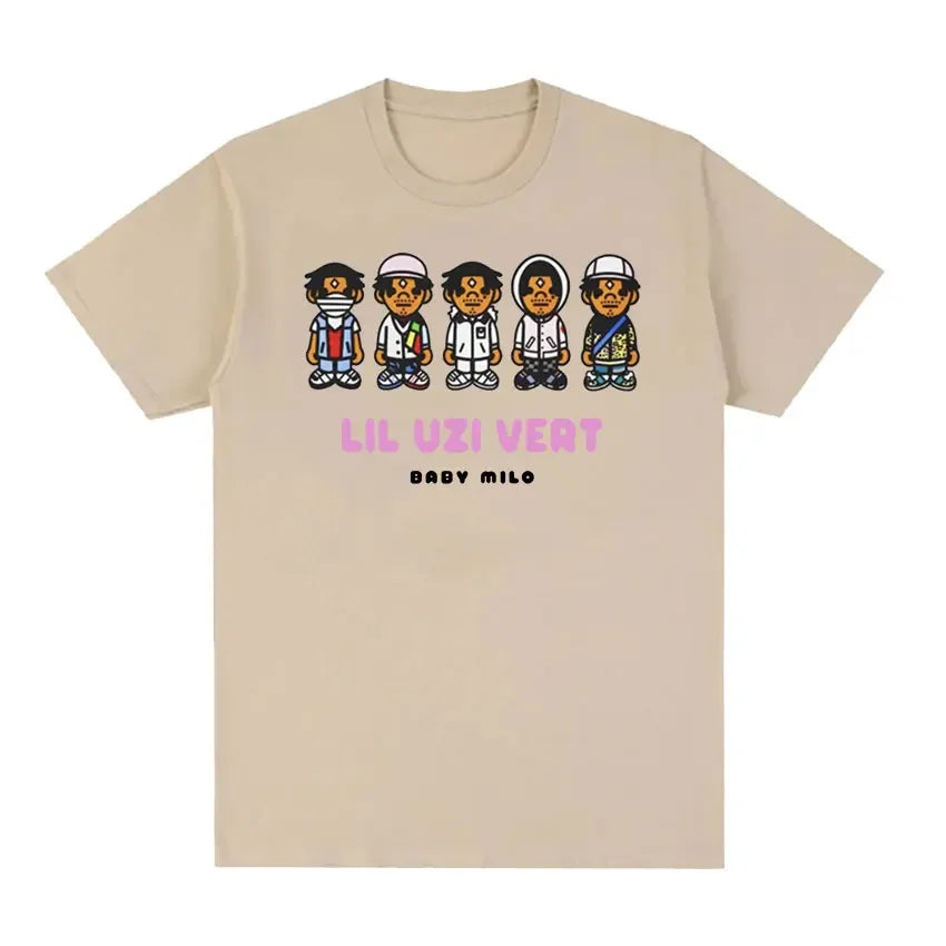 2024 Lil Uzi Vert Graphic Tee Men's Cotton Streetwear