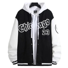 Men's Autumn Jacket Coat Letter Printed Baseball