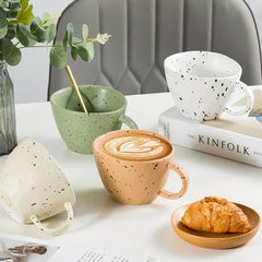 Irregular Ceramic Mug Espresso Coffee cup breakfast milk Mugs Couple Water Cup