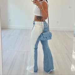 Conflict Of Interest Tie Dye Flare Jeans