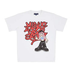 Men Hip Hop Tees Letter Minus Two