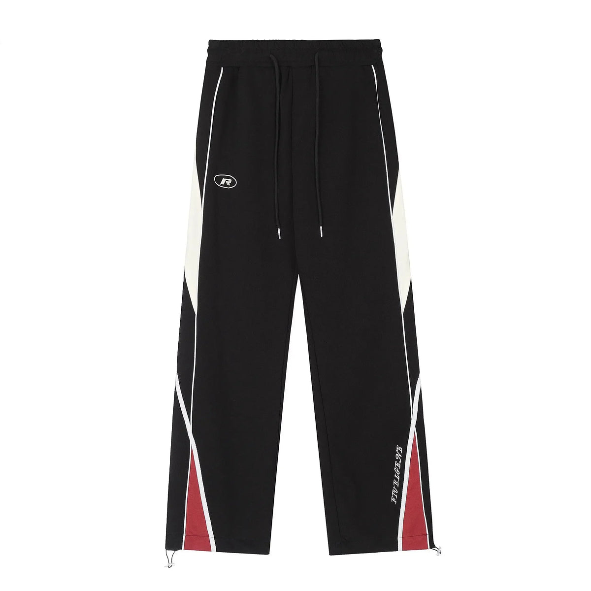 Y2K Vintage Black Sweatpants Women Streetwear Patchwork