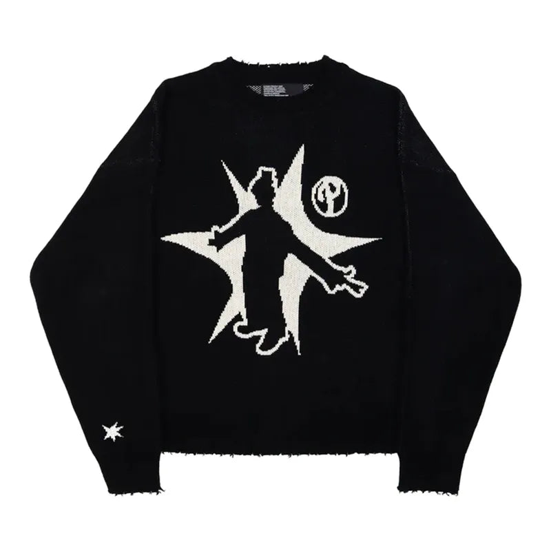 Men Pullovers Casual Sweater Oversize Knitted Top