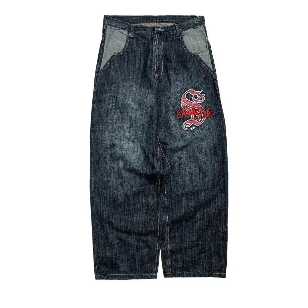Y2k New Retro Street Clothing Harajuku Hip Hop Jeans Gothic Punk Fashion