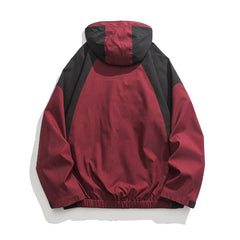 Spring Fall Punk Style Patchwork Jacket Jacket High Street Zipper Coat Couple Outerwear