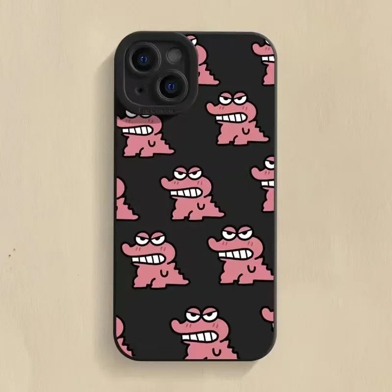 Cute Funny Cartoon baby crocodile Phone Case For iPhone
