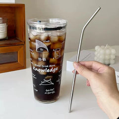 Quench Your Thirst with Our High-Capacity, Heat-Resistant Glass Cup