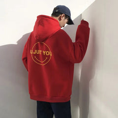 2023 Autumn New Men Oversized Hoodie Loose Hip Hop Style with Letter Print