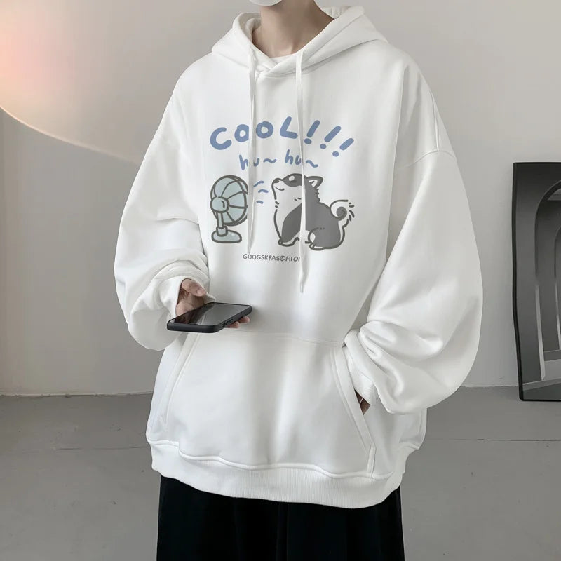 Print Hoodies For Men Y2K Streetwear Clothes Hip Hop Fashion Hooded Sweatshirts