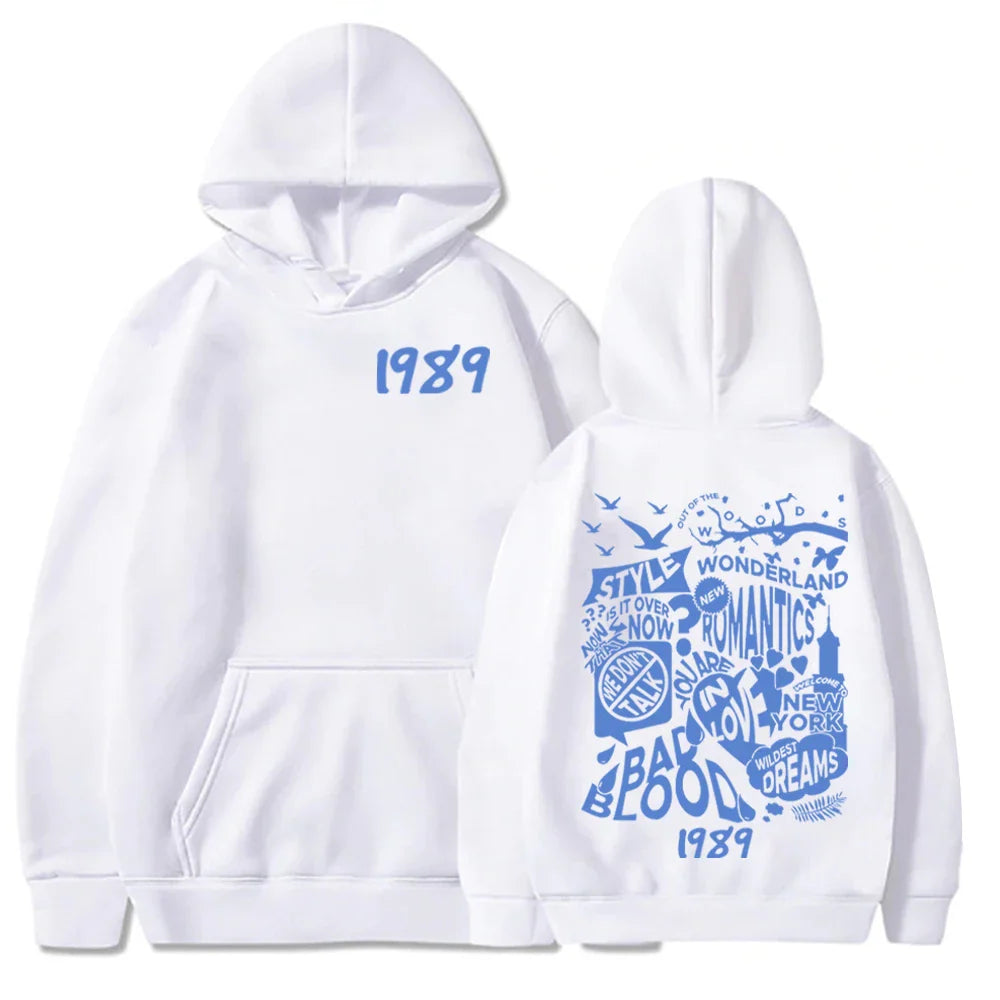 1989 Hoodie Taylor Album Hoodie Pullover Tops Streetwear