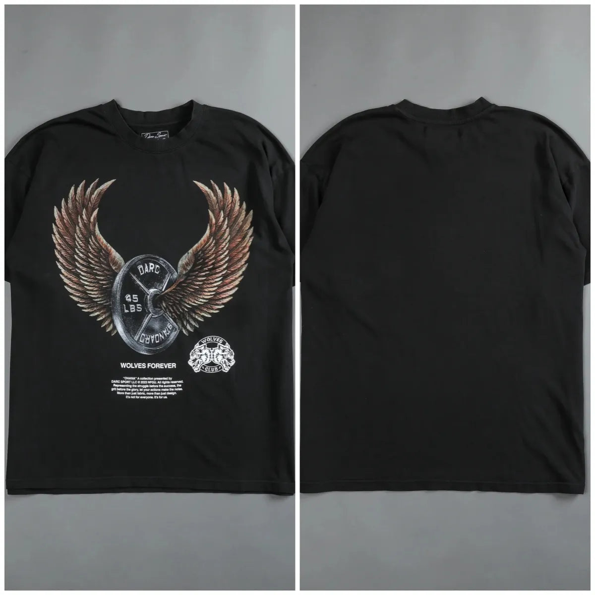 Men's Fly Eagle Print Oversized O-Neck Summer Casual