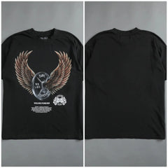 Men's Fly Eagle Print Oversized O-Neck Summer Casual