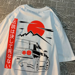 Japanese Style Car Funny Original Design Man T-Shirts