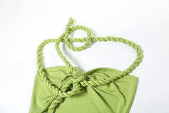 Knot Wrap Bodycon Maxi Dress