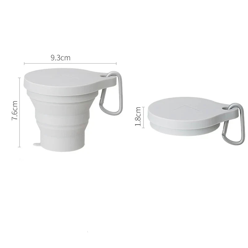 150ML Folding Cup Mini Retractable Cup Silicone Portable Teacup Outdoor Travel Coffee