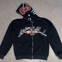 Kawaii Harajuku Print Hoodie Streetwear for Men