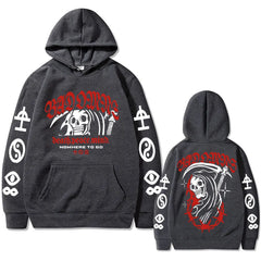 Bad Omens Skull Graphic Hoodie Vintage Oversized