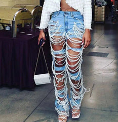 Oh So Pearly High Waisted Jeans
