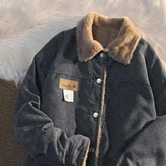 Street Corduroy Autumn and Winter Top y2k