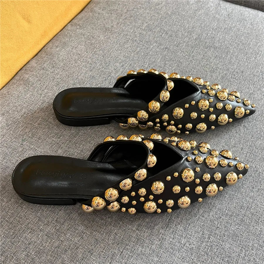 That's All I Got Studded Punk Slippers