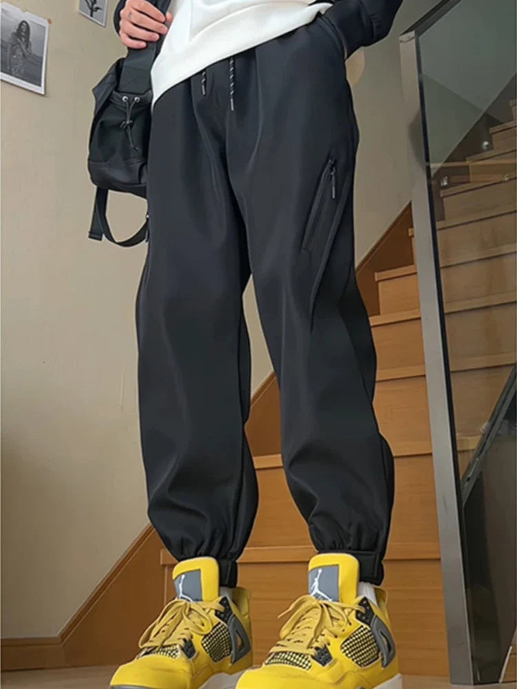 Men Satin joggers Cargo Pants Street