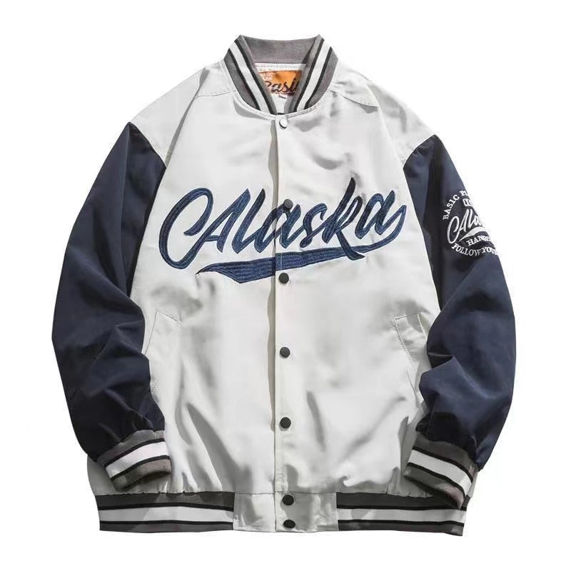Clothing jacket American retro  loose men baseball clothing street racing