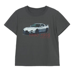 Men Car Print Hip Hop T-shirt