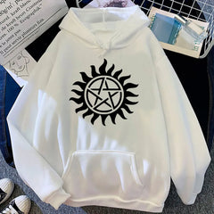 Supernatural Hoodies Women Y2k Aesthetic Fleece