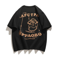 2024  Sleeve Tshirt  Casual Print Shirt Male Big Size Tops Tees