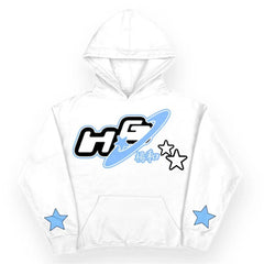 Y2K Goth Star Print Sweatshirt Trendy Harajuku Men Hoodies