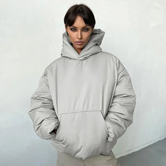 Too Hot To Handle Hooded Puffer Jacket
