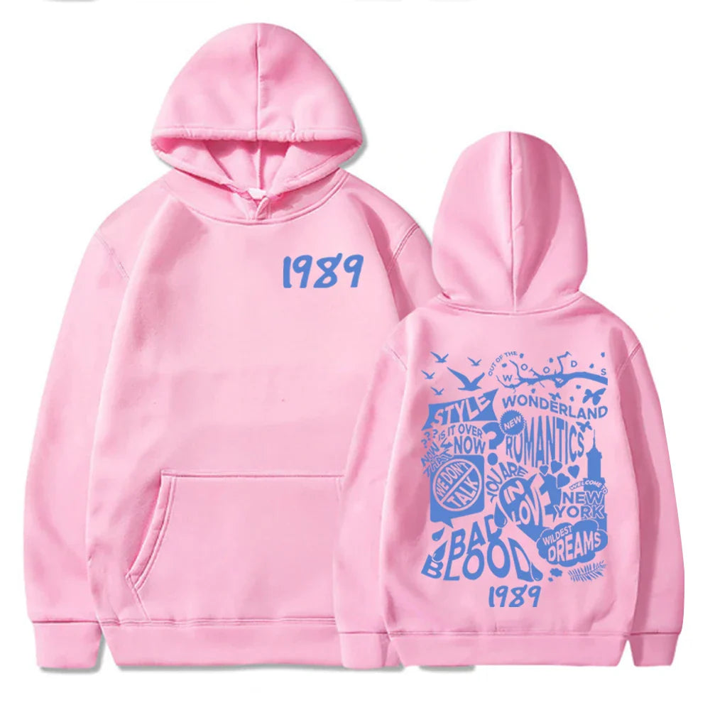 1989 Hoodie Taylor Album Hoodie Pullover Tops Streetwear