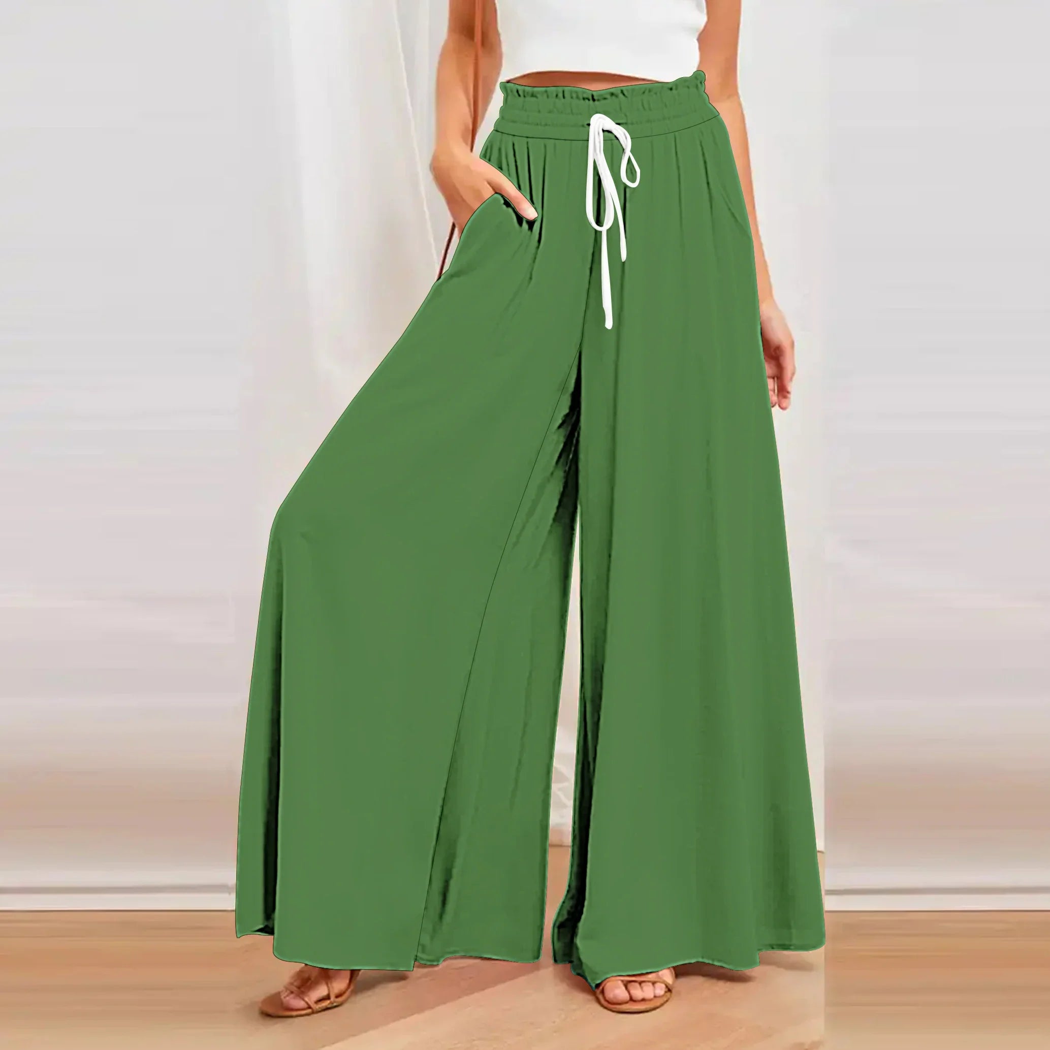 2024 Spring/Summer Bamboo Cotton Women's Skirt Pants