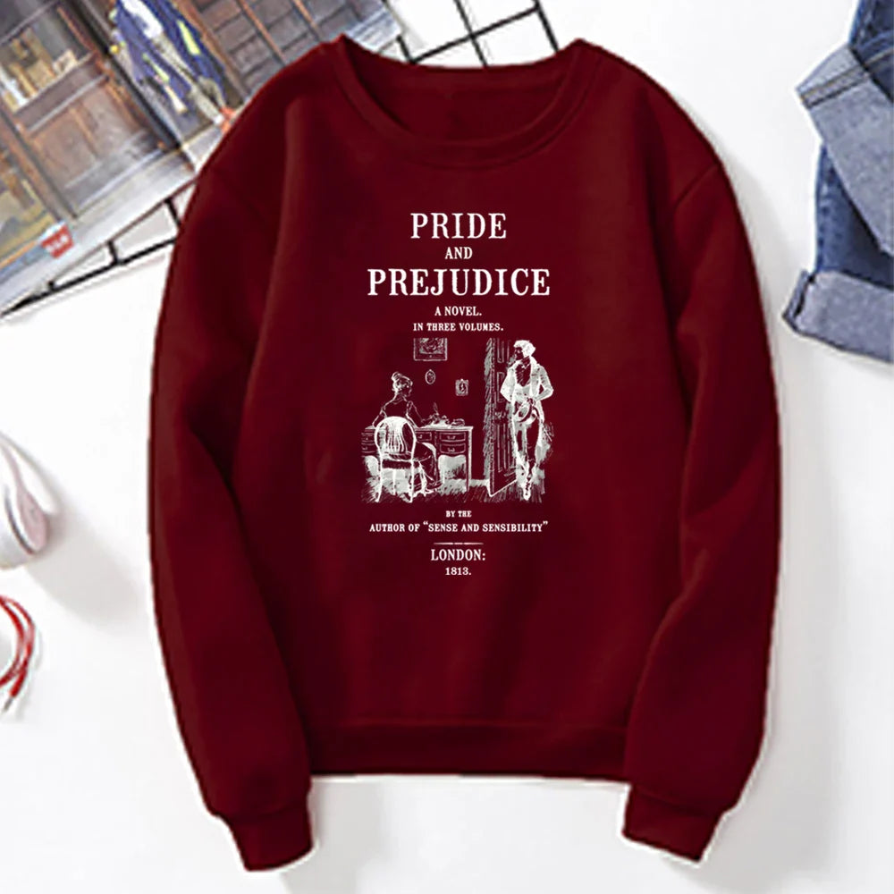 Pride and Prejudice Sweatshirt Casual Pullovers