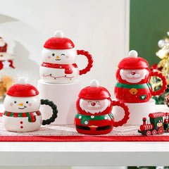 Christmas Ceramic Cup Mug Santa Claus Gift Cup
