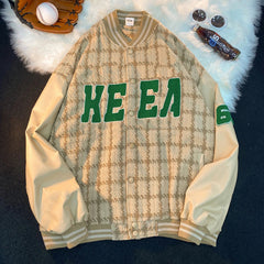 2023 Retro Letter Print Baseball Jackets Hip Hop Streetwear for Autumn and Winter