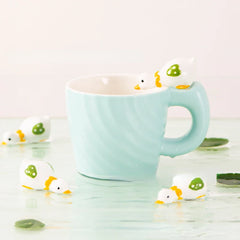 Cartoon Cat Ceramic Cup Creative Hand Painted High Temperature Resistant Mug Dormitory