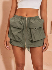Starting Over Cargo Pocket Mini Skirt