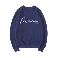 Chic Personalized Mama Sweatshirt Stylish Comfort for Mother's Day and New Moms